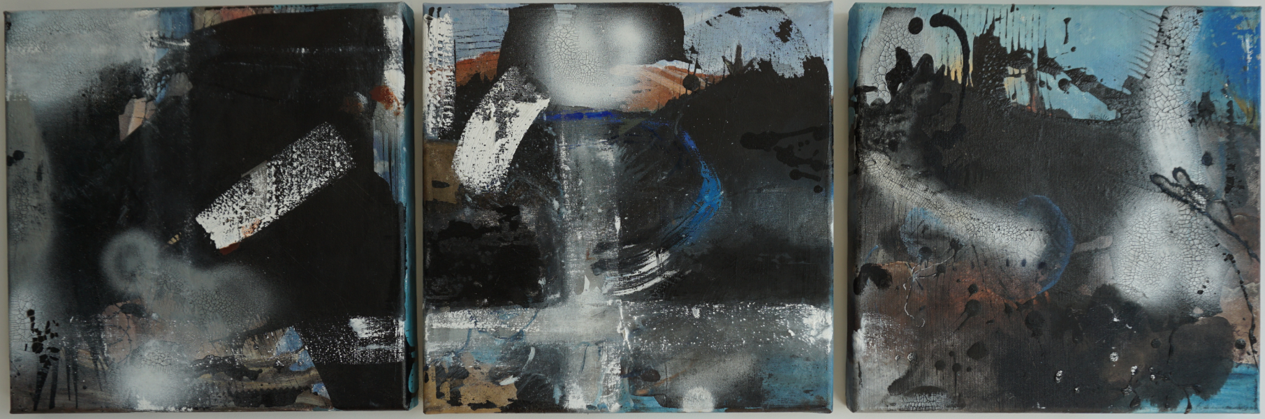 St. Clement's Isle - Art work in mixed media on canvas by Kirsten Mortimer